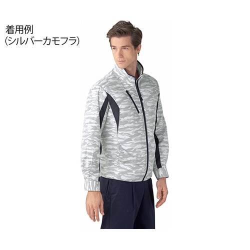87060長袖ジャケットチャコール灰SS