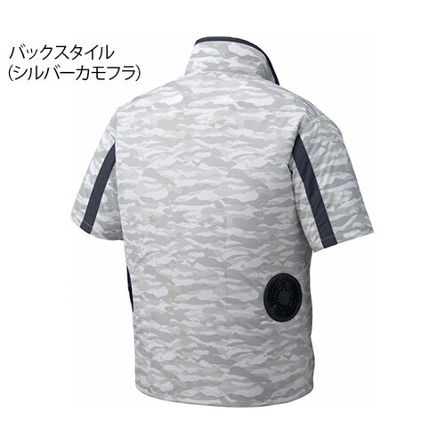 87070 半袖ジャケットライト青 4L