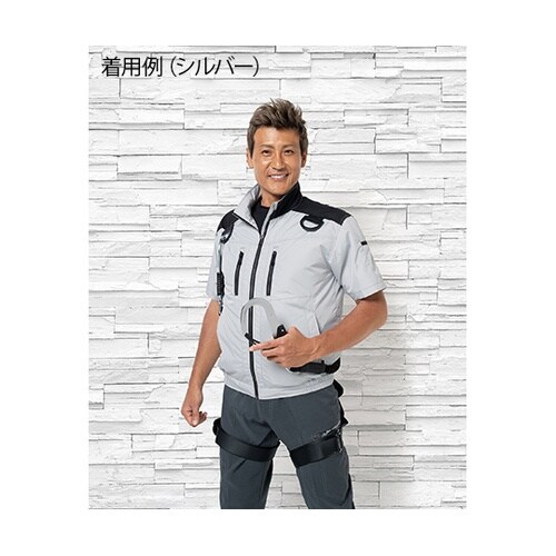 54090 空調服半袖ブルゾンキャメルL