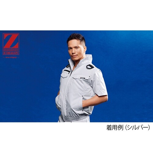 74130空調服半袖ブルゾンキャメルLL