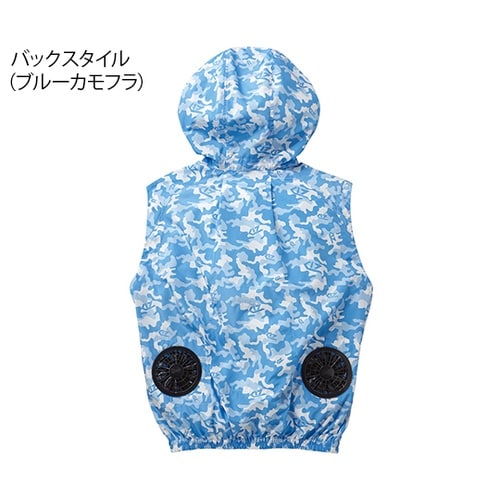 74190 空調服ベスト桃カモフラ 4L