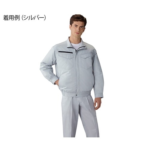 87080空調服長袖ブルゾンライト青5L