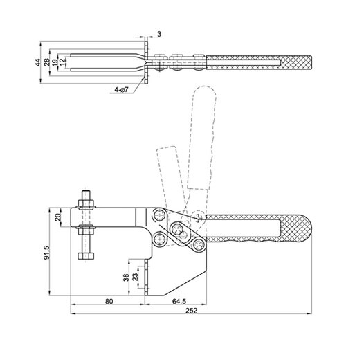 CH−25383 横型トグルクランプ