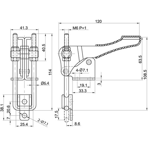CH−40334 フック型トグルクランプ