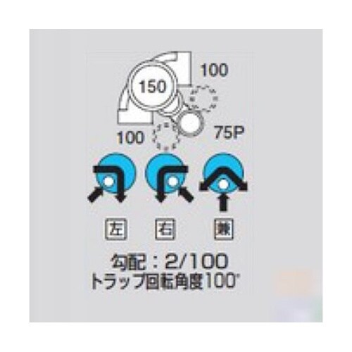 M−UT−L右100X75P−150