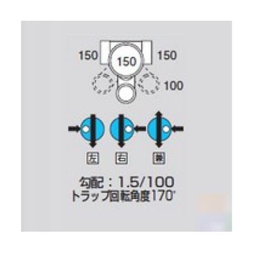 MUT右150X100S150 ビニマス