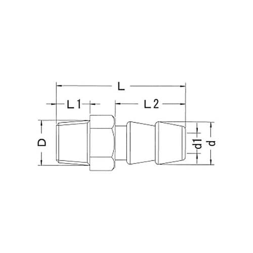 R 1/8” 水口ジョイント EA141