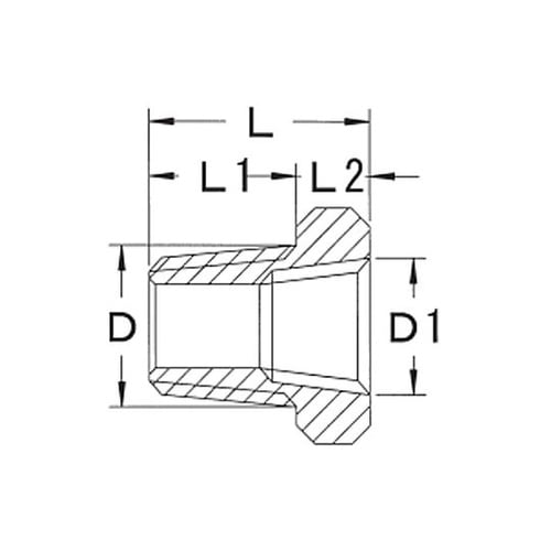 Rc1/8”xR 1/4” レデューサー