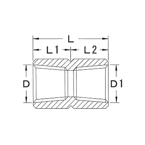 Rc1/2”xRc1/2” 中間ソケット