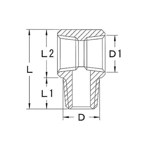 R 1/8”xRc1/8” チーズ EA
