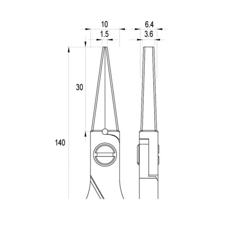 ES6013CRBGIT 精密プライヤー