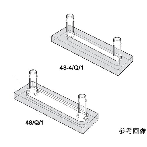 48−4/Q/0.5短光路フロー石英セル