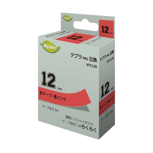 NTC12R(x1) 赤地ラベル12mm