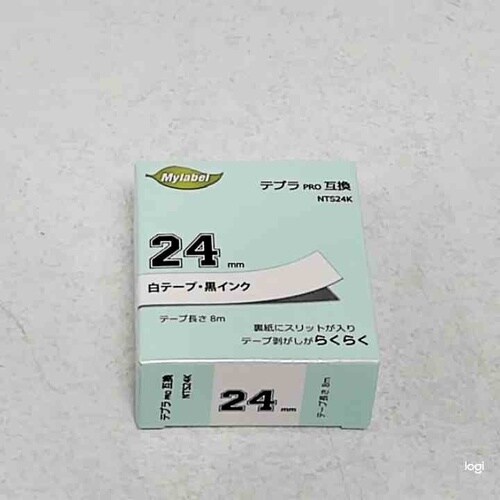 NTS24K(x1) 白地ラベル24mm