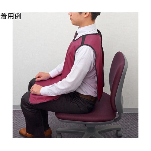 HB06−1R X線防護エプロン レッド