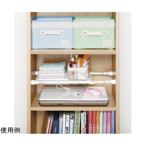 TS−35 突ぱり伸縮棚 白 超ミニ