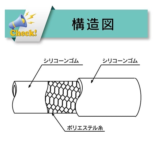 温調機・チラー・各種耐熱配管用耐圧ホース