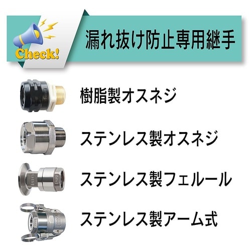 耐薬品・溶剤・食品用フッ素ホース トヨフ