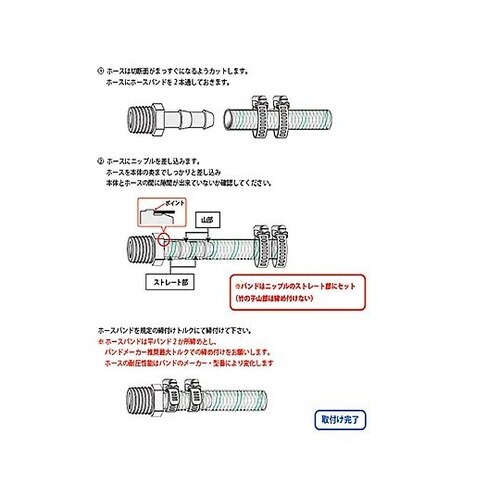 R 1/4”x 8.0mm 雄ねじステム