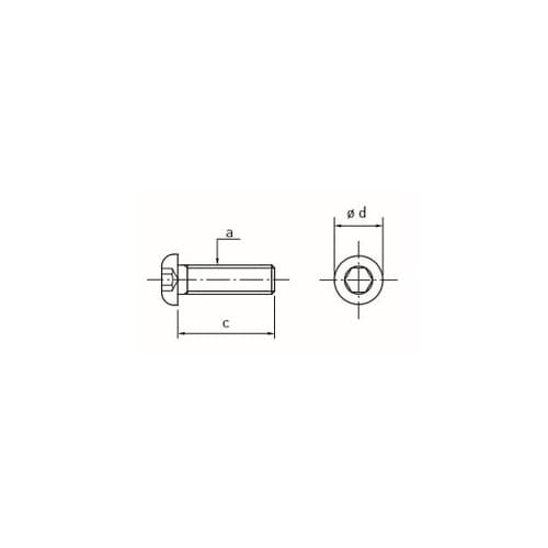 M6 x25mm 六角穴付鍋頭ボルト(ス