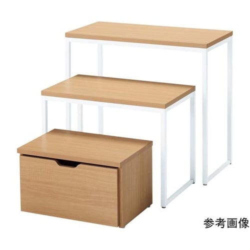 木製コの字テーブル付き収納トロッコ W5