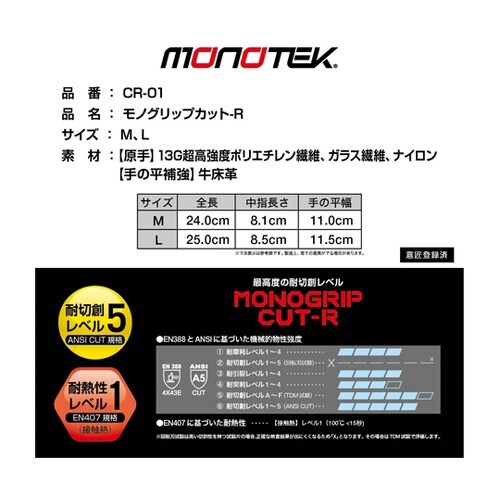CR−01−M モノグリップカット−R