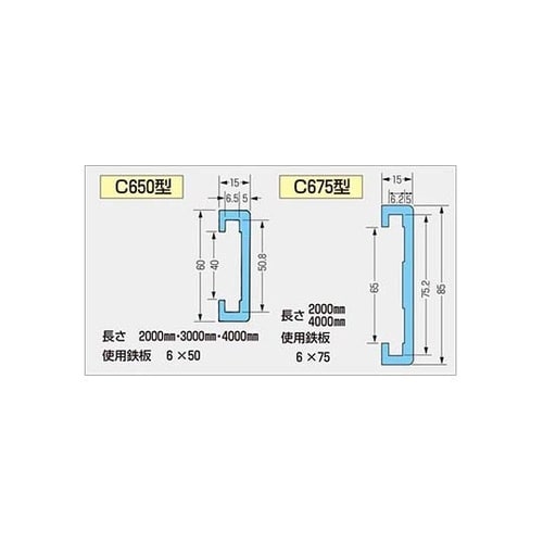 C650型ガイドレール 3m C650−