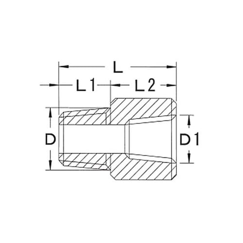 R 1/2”xRc1/2” 中間ニップル