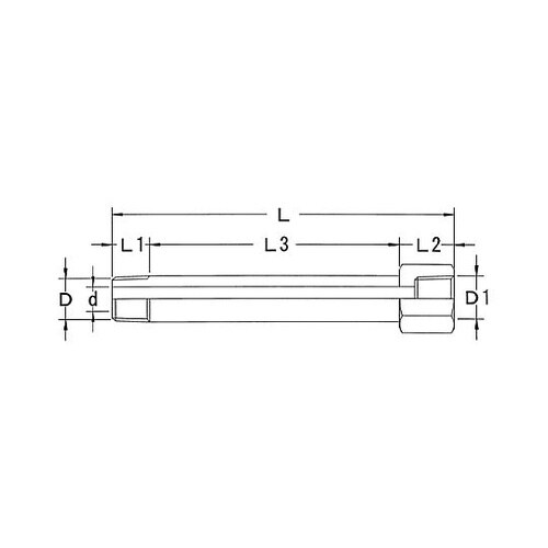 Rc1/4”xR 1/4”x110mm