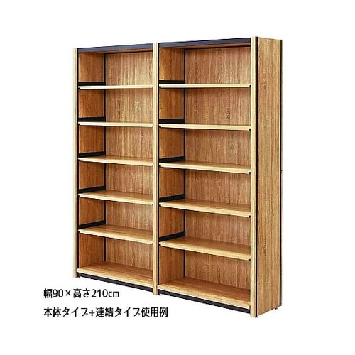 TW メラミン木棚5段付きセット W90