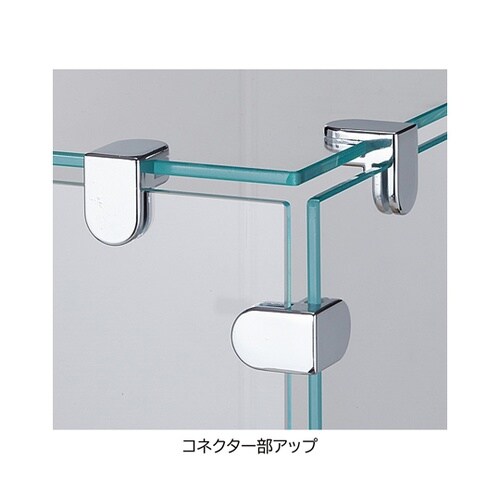 木製ガラスタワーショーケース ラスティッ