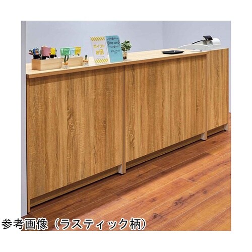 木製カウンター W90cm ホワイト 6