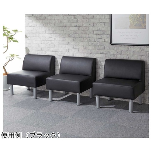 ロビーベンチW60cm 背付き アイボリ