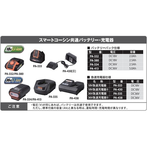 充電式チェンソー 18V 2.0Ah(バ