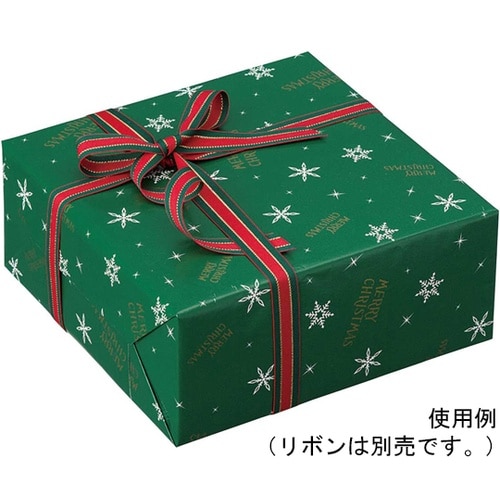 包装紙 スノーナイト 半裁 グリーン 5
