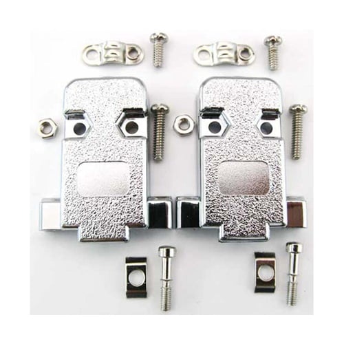 D−subカバー ミリネジ 9pin 銀