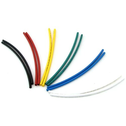 収縮チューブセット φ4mm×6色 12