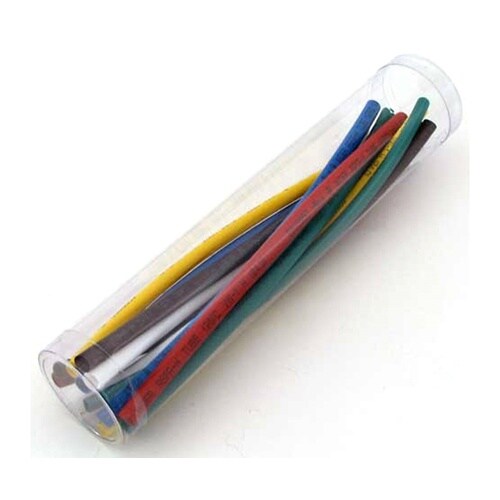 収縮チューブセット φ4mm×6色 12