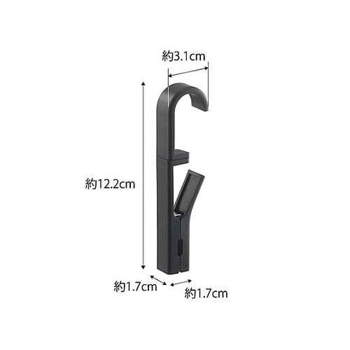 122mm フック付回転式クリップ(4個
