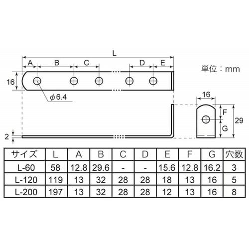 曲板L L−200B 5個入 NO.59