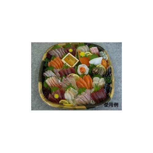 寿司容器 DX角桶 60 金砂目−BK