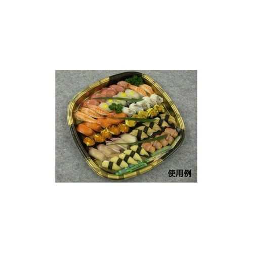 寿司容器 DX角桶 70 金砂目−BK