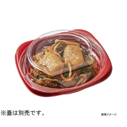 惣菜容器 CT菜こまち 125 赤−BK