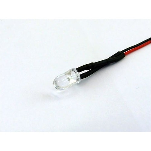 20cm線付LED φ5mm 黄/10個