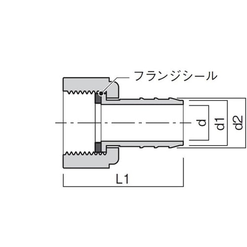 TEFEN PPタケノコ継手 メスストレ