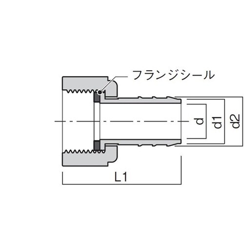 TEFEN PPタケノコ継手 メスストレ