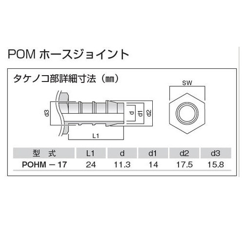 TEFEN POMユニオンティ 15mm