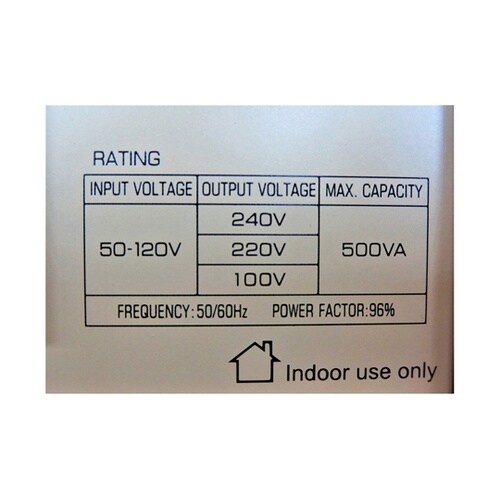 交流電圧安定器(昇圧・降圧) 500VA