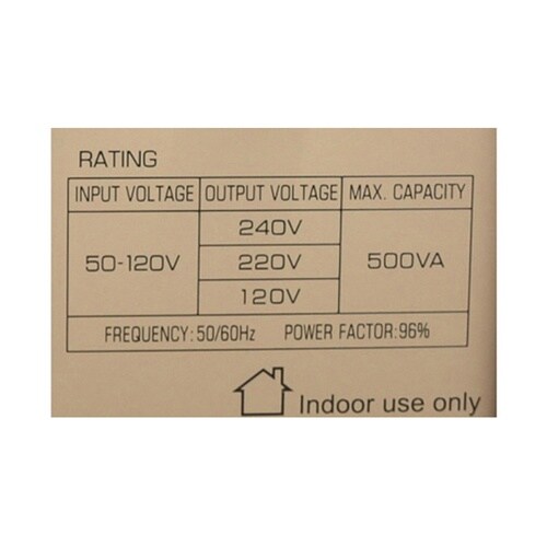 交流電圧安定器(昇圧・降圧) 500VA