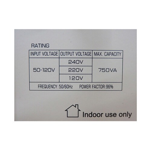 交流電圧安定器(昇圧・降圧) 750VA
